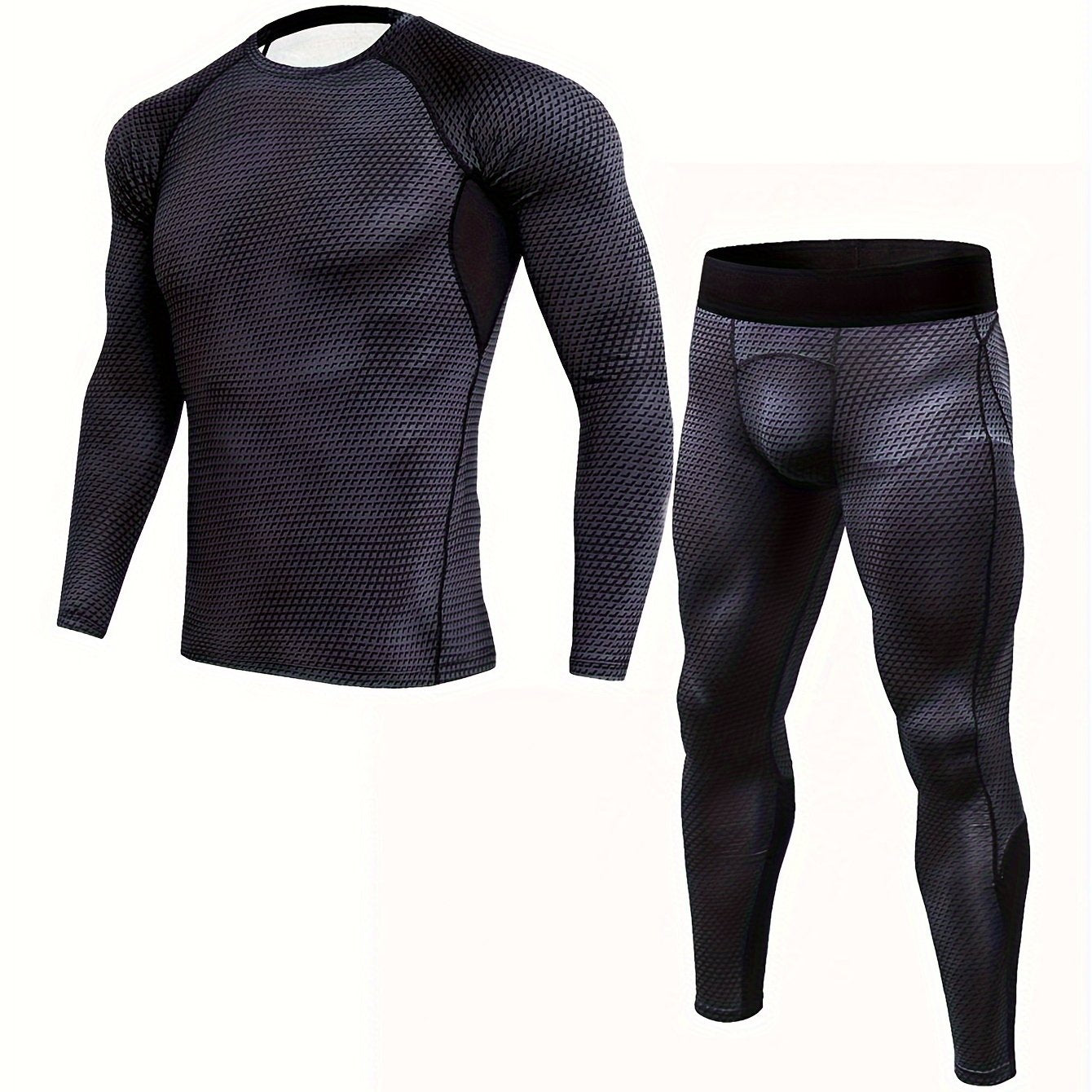 Men's Compression T shirt & High Stretch Leggings for Running