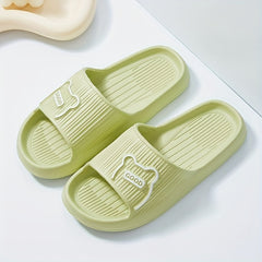Women's Bear & Letter Indoor Slides Non Slip Shoes