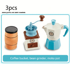 Kids Toy Tea Set & Coffee Machine - Great Gift for Boys and Girls