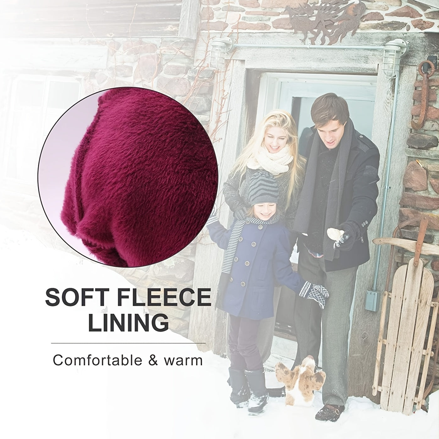 Women's Touch Screen Winter Gloves Anti Slip Thermal Running Gloves