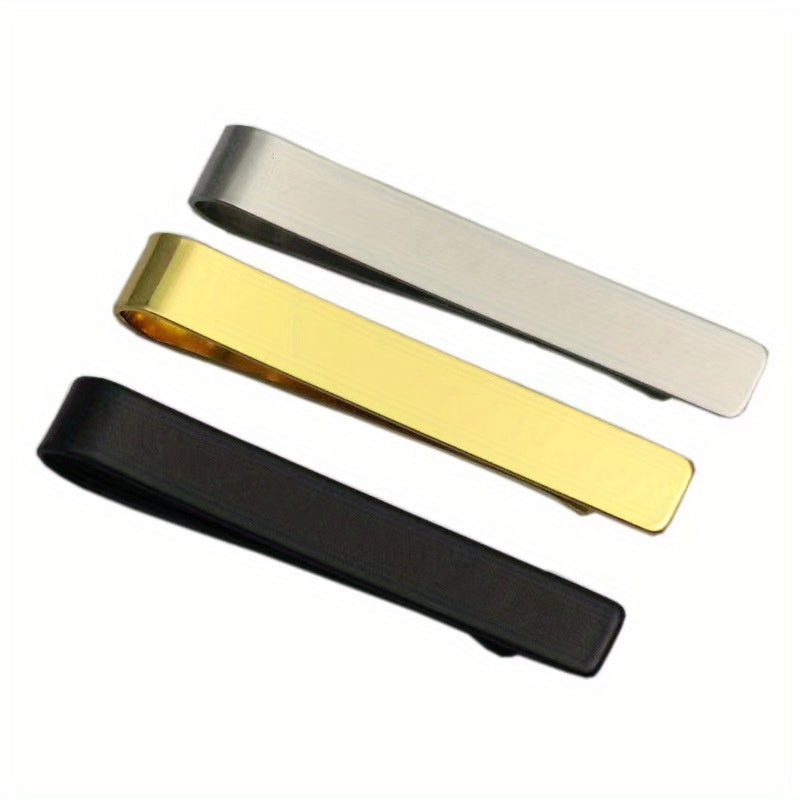 Men's Tie Clip And Brooch Set Stainless Steel Accessories
