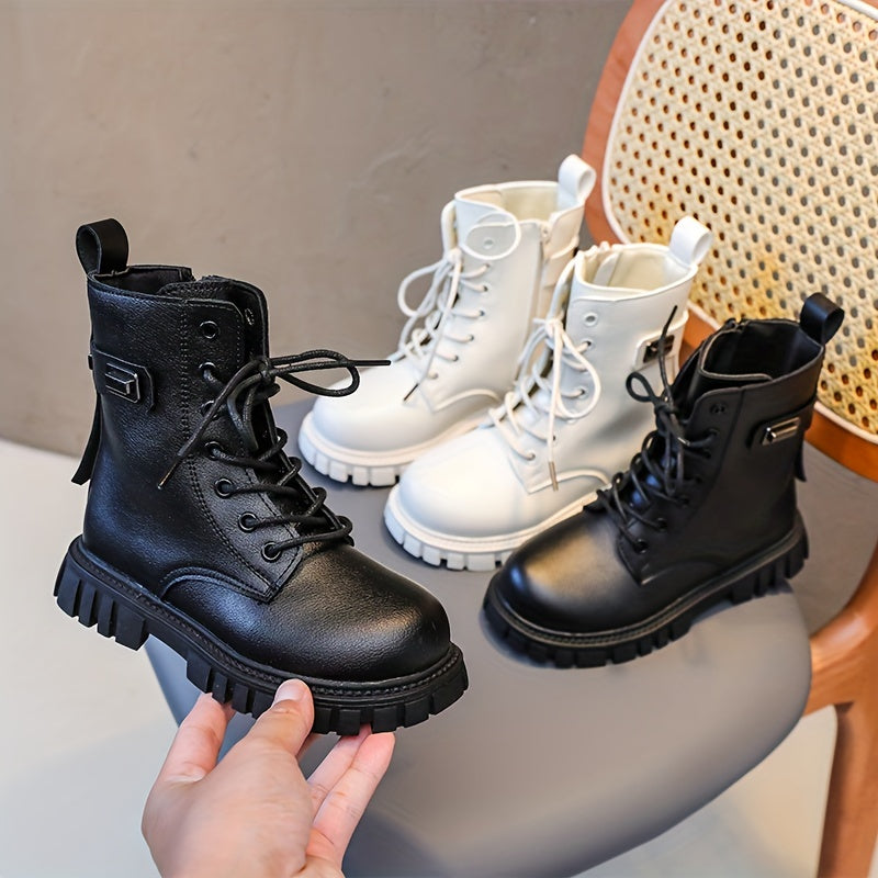 Solid Zipper Boots for Boys - Comfortable Non Slip - All Seasons