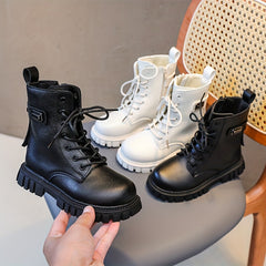 Solid Zipper Boots for Boys - Comfortable Non Slip - All Seasons