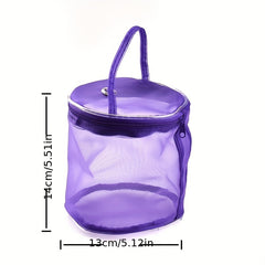 Foldable Yarn Storage Bag, Portable Knitting Yarn Balls Organizer Basket