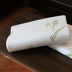 Bamboo Pattern Memory Foam Neck Pillow for Sleeping