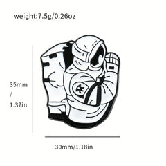 Cartoon Astronaut Pin for Boys and Girls - Fun Holiday Gift