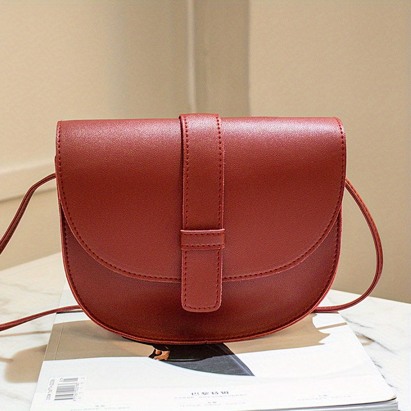 Shell Shaped Crossbody Bag PU Leather Mobile Phone Bag for Girls