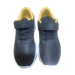 Kid's Mesh Running Shoes Hook Loop Fastener Breathable Shock Absorption Sneakers