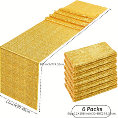 6pcs Sequin Table Runner for Party Decoration