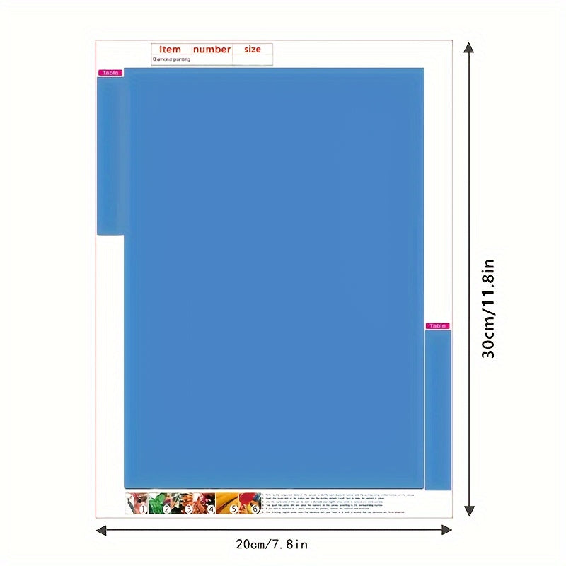 DIY Flower Diamond Painting Kit - 7.87x11.81 Inches