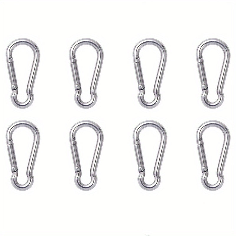 Stainless Steel Spring Clip 3 Pack Heavy Duty Key Swing Camping Fishing