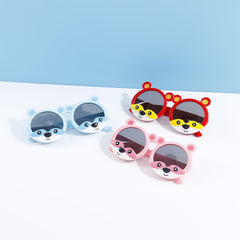 Girls Cartoon Bear Frame Polarized Sunglasses UV Protection Decorative