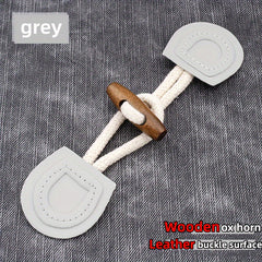 5 Sets Cow Horn Buttons Woolen Coat Windbreaker Sweater Buckle