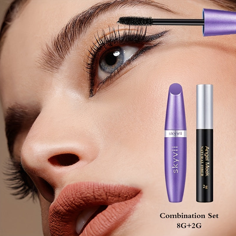 Fiber Mascara Set Waterproof Long Lasting Makeup