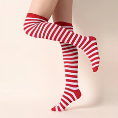Striped Thigh High Socks Women's Stockings