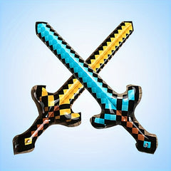2pcs Pixel Style Inflatable Sword Fun Party Toys