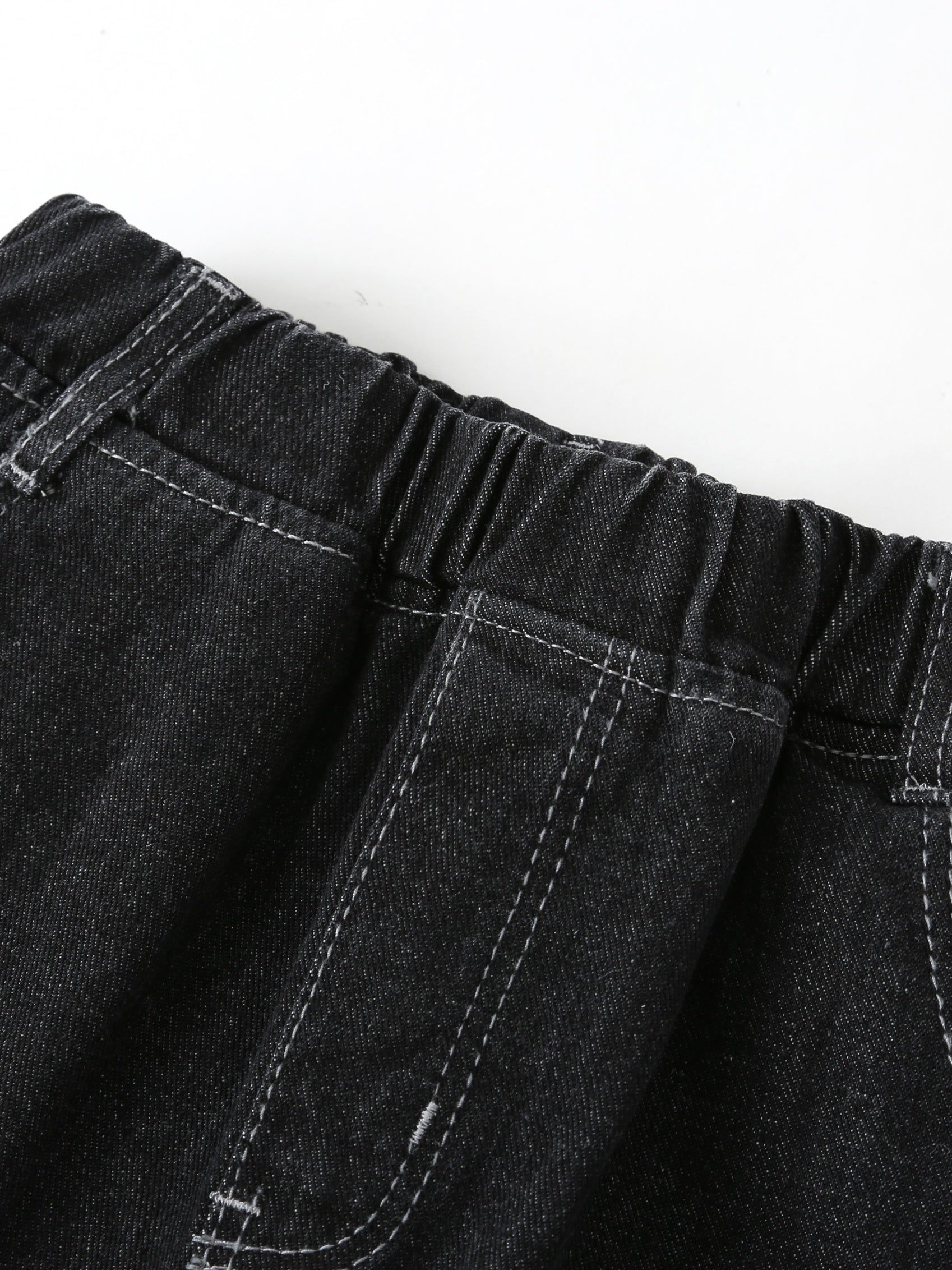 Boy's Letters Print Jogging Pants & Denim Jeans