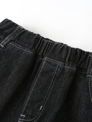 Boy's Letters Print Jogging Pants & Denim Jeans