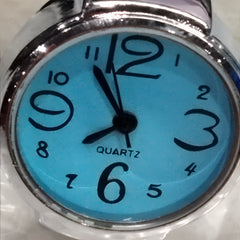 Unisex Round Elastic Quartz Finger Ring Watch Christmas Gift