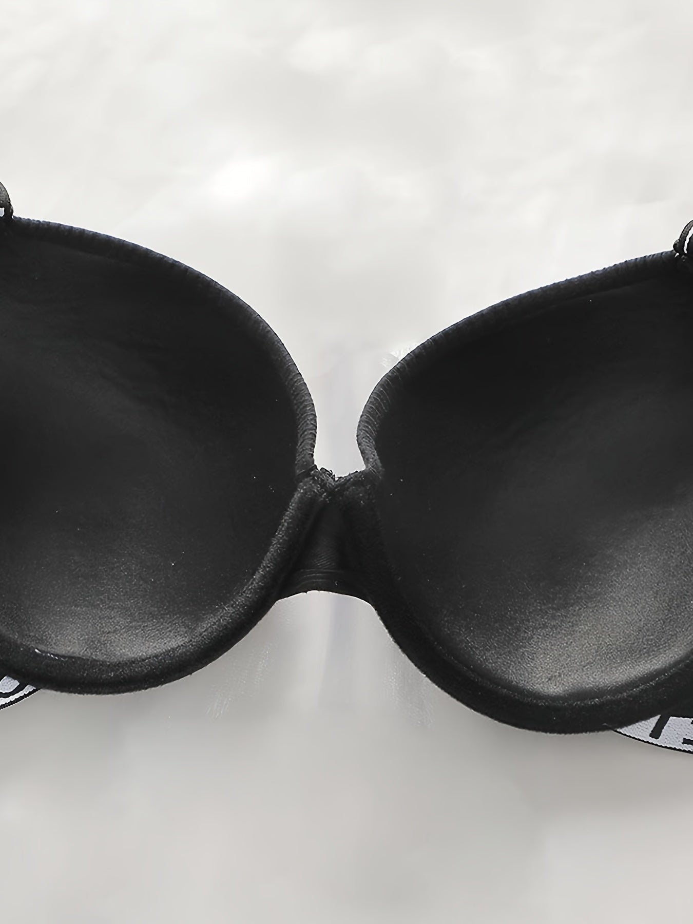 Letter Print Bra & Panties Set Women's Lingerie