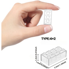 40pcs 2x4 High Brick Small Particle Building Blocks ABS Material