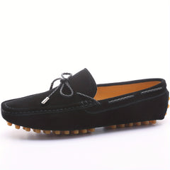 Men's Cowhide Leather Loafer Shoes Casual Driving Comfortable