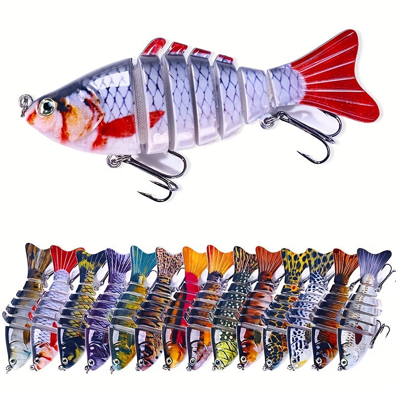 10pcs Bionic Plastic Hard Wobbler Bait Fishing Tackle