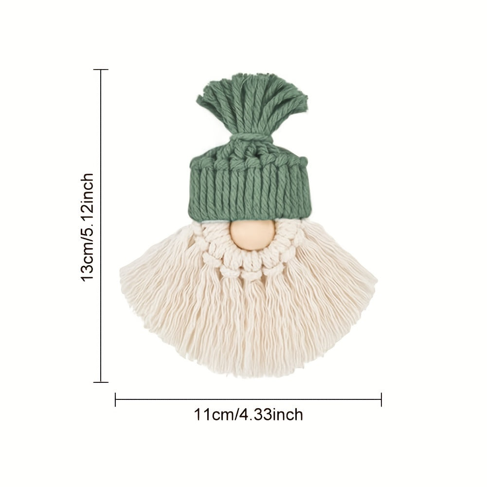 DIY Macrame Christmas Gnomes Santa Claus Kit - Tree Decor