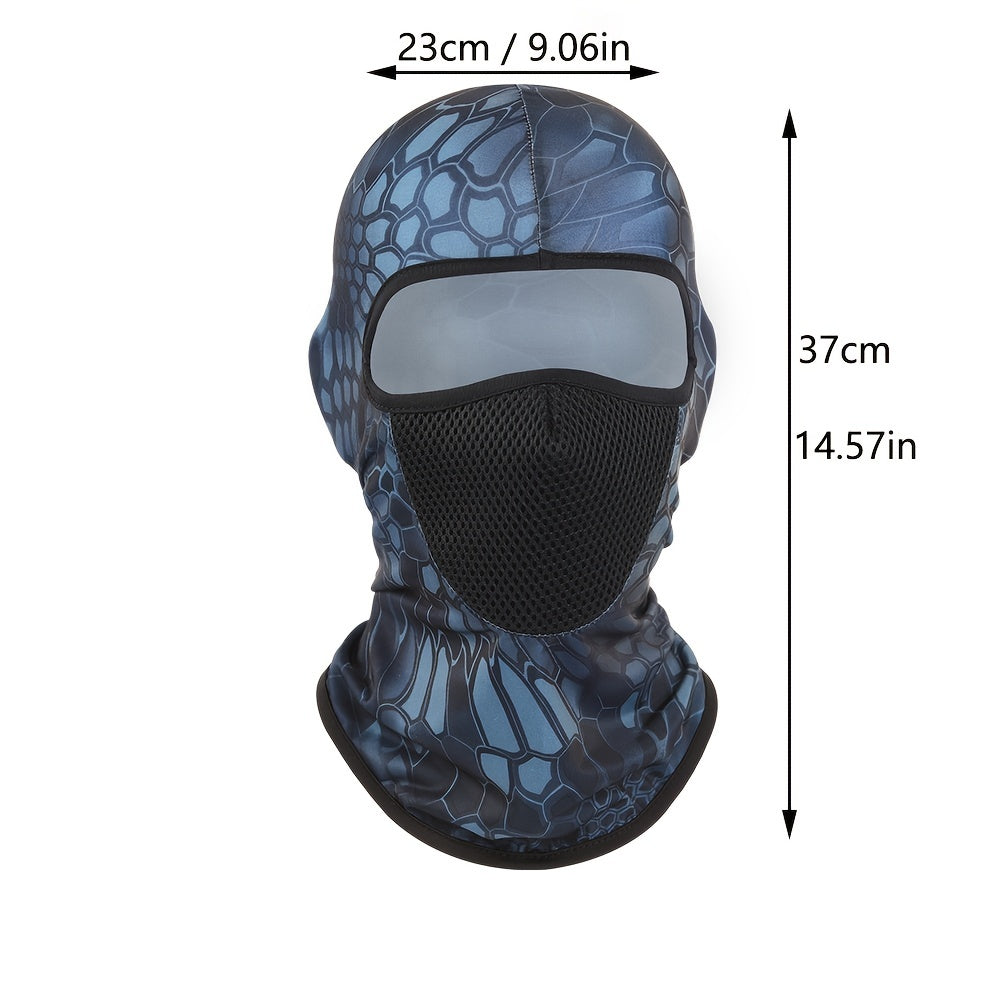 Ice Silk Printed Hat Outdoor Cycling Breathable Head Cover Hat