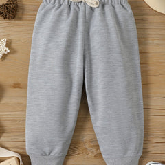 Baby s Elastic Waist Sweatpants Joggers Pants Child s Comfy Trousers