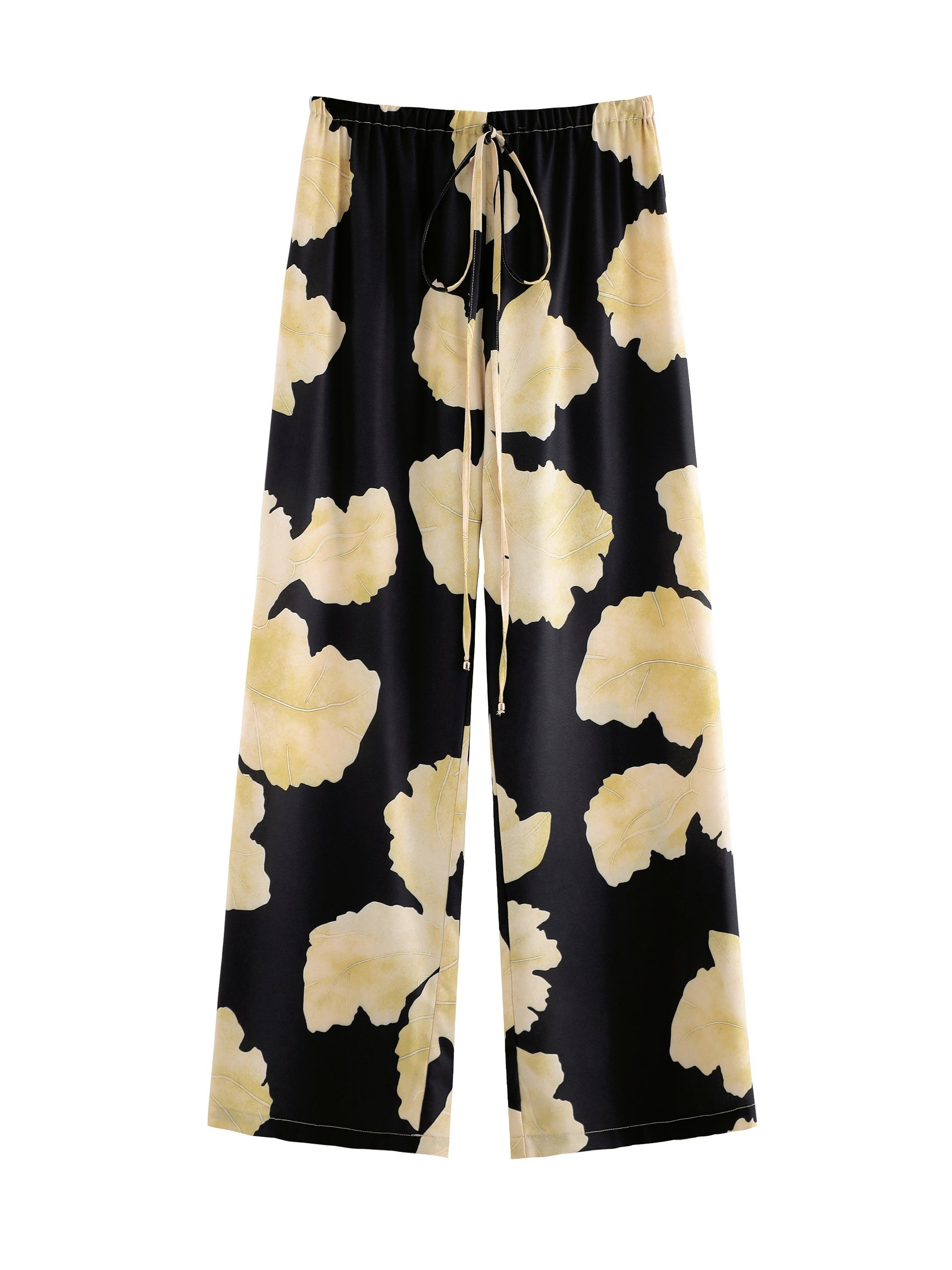 Floral Print Kaftan & Pants Set Sheer Cover Up 2 Piece