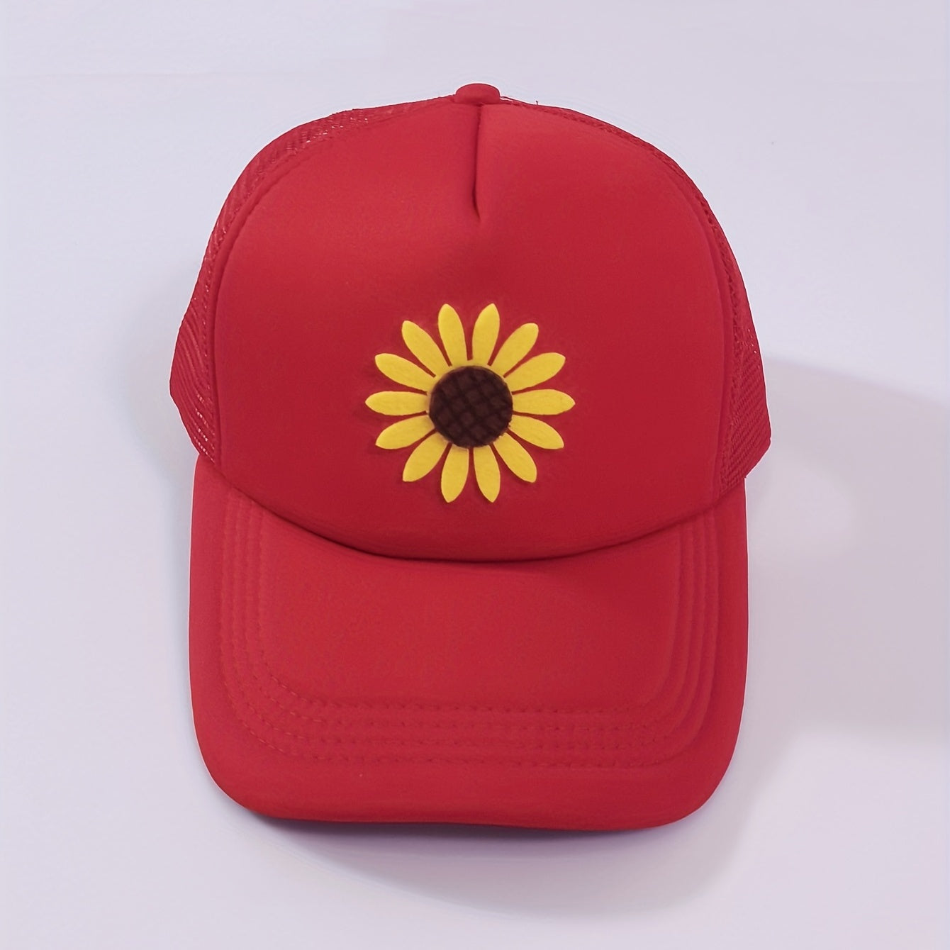 Sunflower Decor Mesh Baseball Cap Unisex Trucker Hat Lightweight Sports Dad Hats