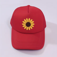 Sunflower Decor Mesh Baseball Cap Unisex Trucker Hat Lightweight Sports Dad Hats