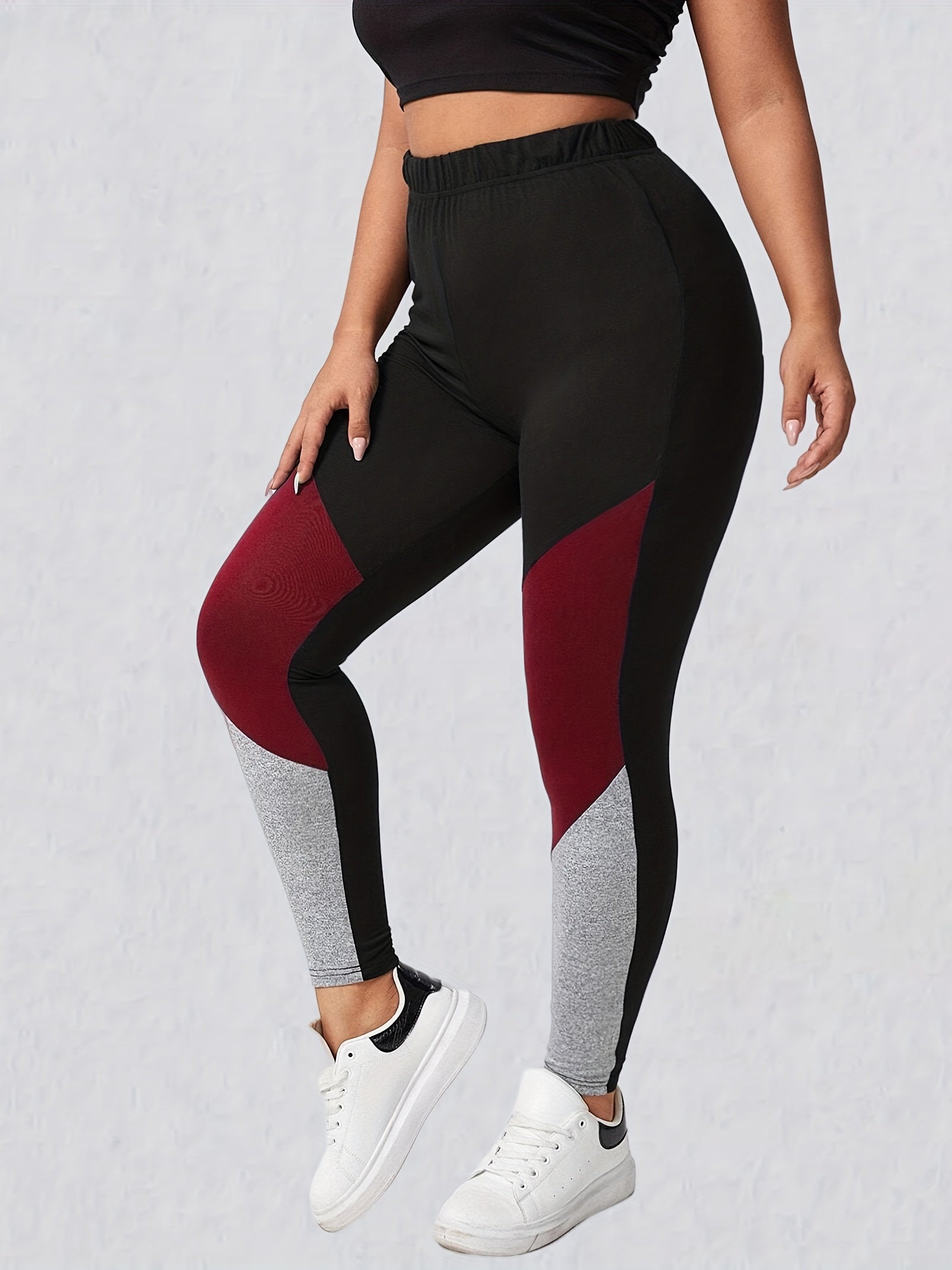 Colorblock High Waist Yoga Leggings