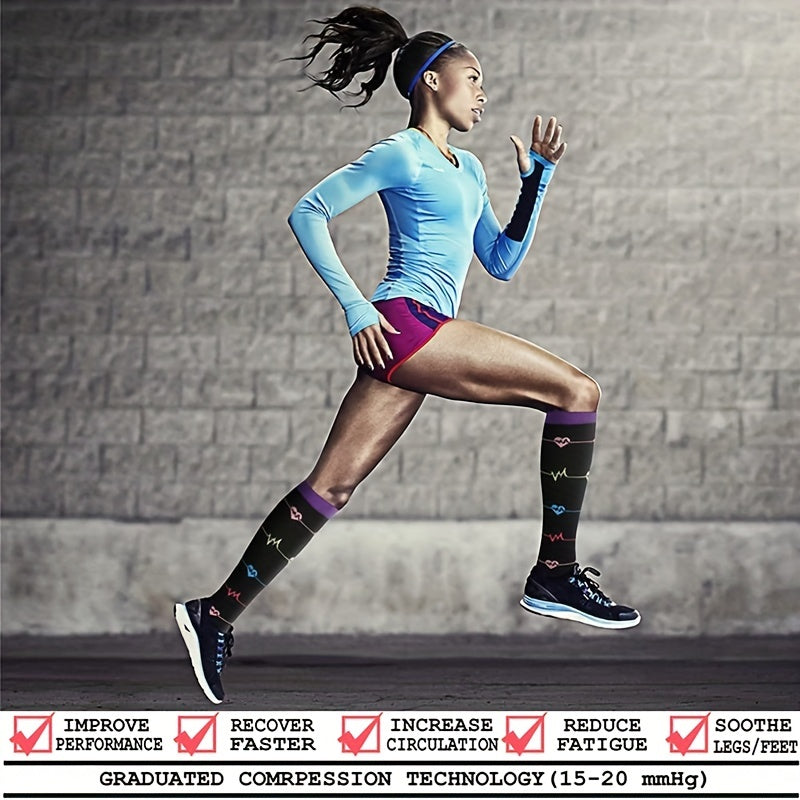 Breathable Compression Socks for Men and Women - Sports Support