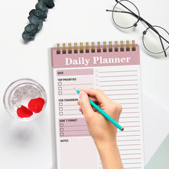 Spiral Daily Planner Notepad 13 X 19 To Do List Notebook Checklist Organizer