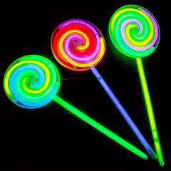 6pcs Lollipop Rotating Windmill Glow Stick Party Favors