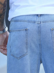 Men's Wide Leg Straight Jeans
