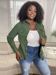 Long Sleeves Denim Shirt Women's Jacket