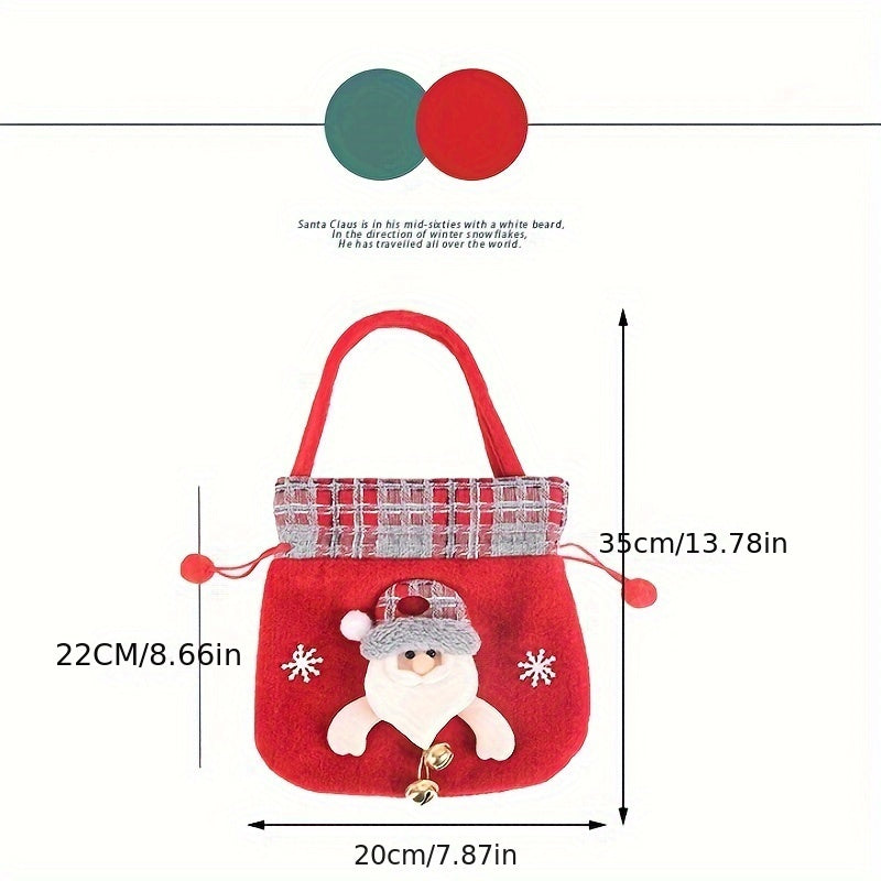 Christmas Small Gift Bag Tote Bag Candy Peace Fruit Bag