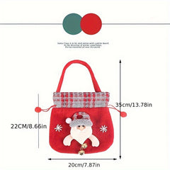 Christmas Small Gift Bag Tote Bag Candy Peace Fruit Bag