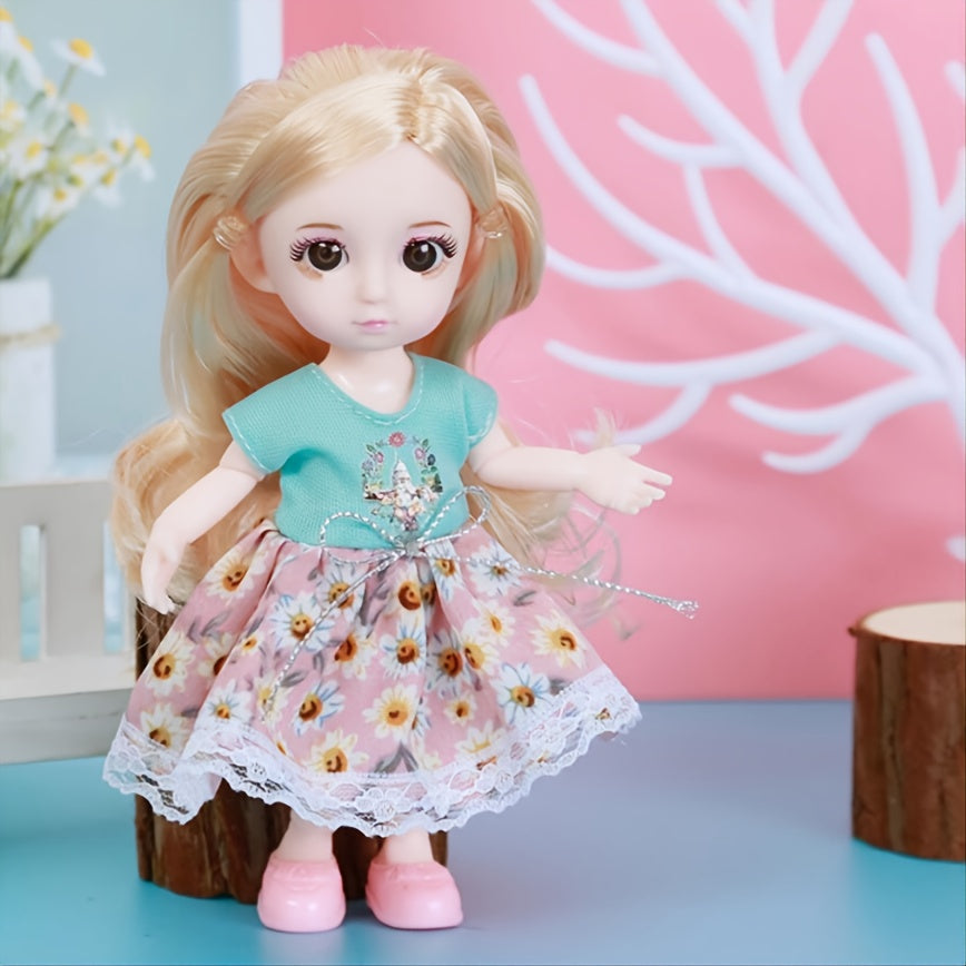 3inch Doll Costume For 1 12 BJD Doll Dress Up Dress Set