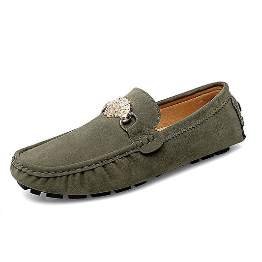 Women's Metal Decor Flat Loafers Soft Sole Slip On Shoes
