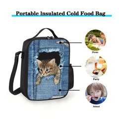 3D Animal Insulated Lunch Box for Girls Waterproof Reusable