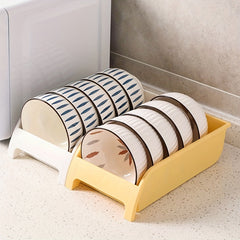 Space Saving Dish Draining Rack Cabinet Storage