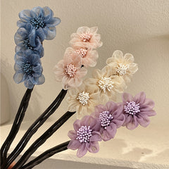 Flower Floral Hair Bun Maker Hair Ball Curler Hair Accessories