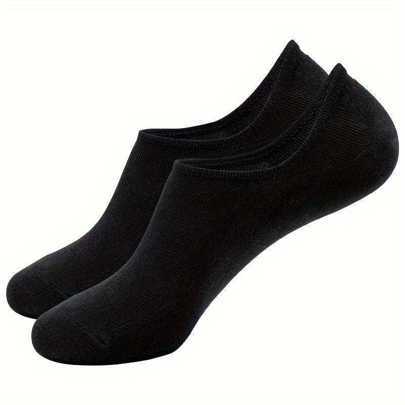 Thin Breathable Casual Socks Anti-slip No Show High Socks with Heel Gripper