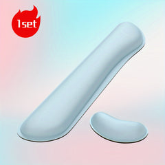 Keyboard & Mouse Wrist Rest Set Memory Foam Support Easy Typing & Pain Relief