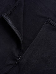 Zipper Long Sleeve Stretch Jumpsuit