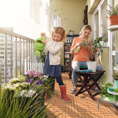 6pcs Interlocking Deck Tiles Waterproof Outdoor Flooring Patio Decking Tiles